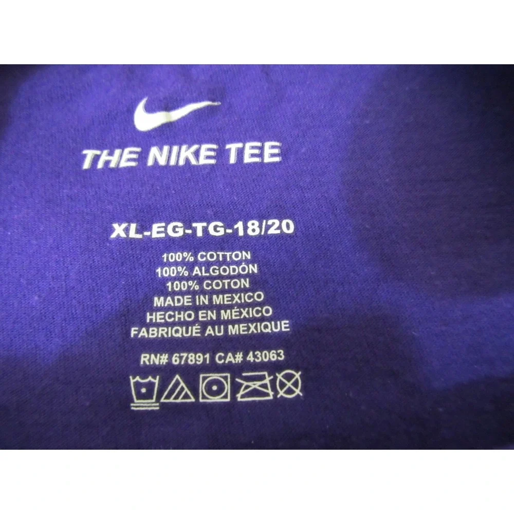 Minnesota Vikings NFL Logo Purple Tee Shirt size XL Youth Cotton
